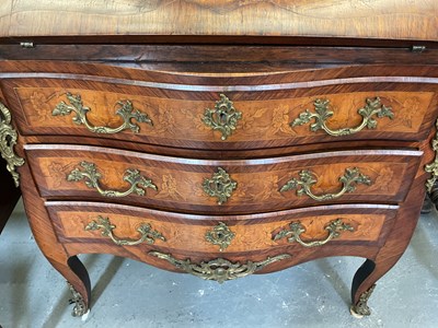Lot 2 - A late 19th century French kingwood and...