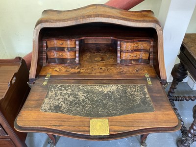 Lot 2 - A late 19th century French kingwood and...