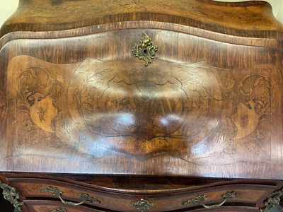 Lot 2 - A late 19th century French kingwood and...