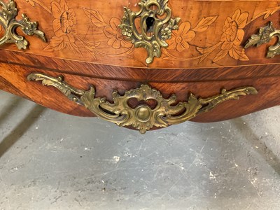 Lot 2 - A late 19th century French kingwood and...