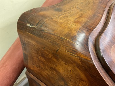 Lot 2 - A late 19th century French kingwood and...