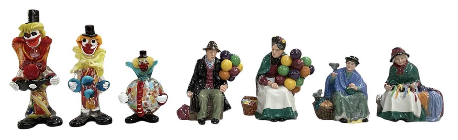 Lot 652 - ROYAL DOULTON; four ceramic figures comprising...