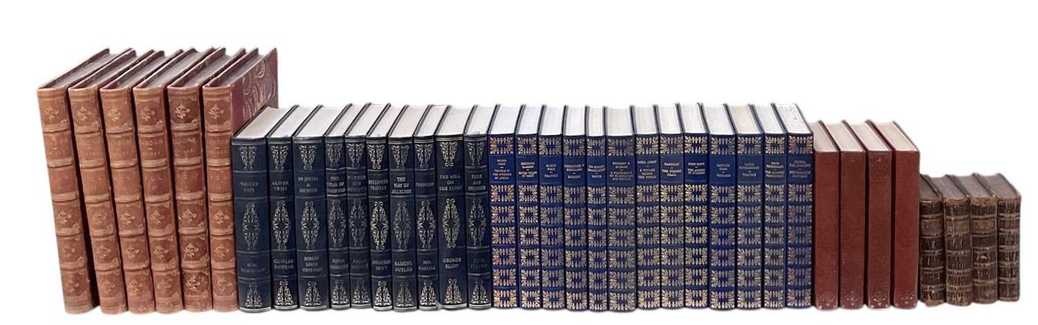 Lot 502 - HERON BOOKS; a set of thirteen blue gilt...