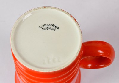Lot 243 - CARLTON WARE; an orange 'Wellington' pattern...