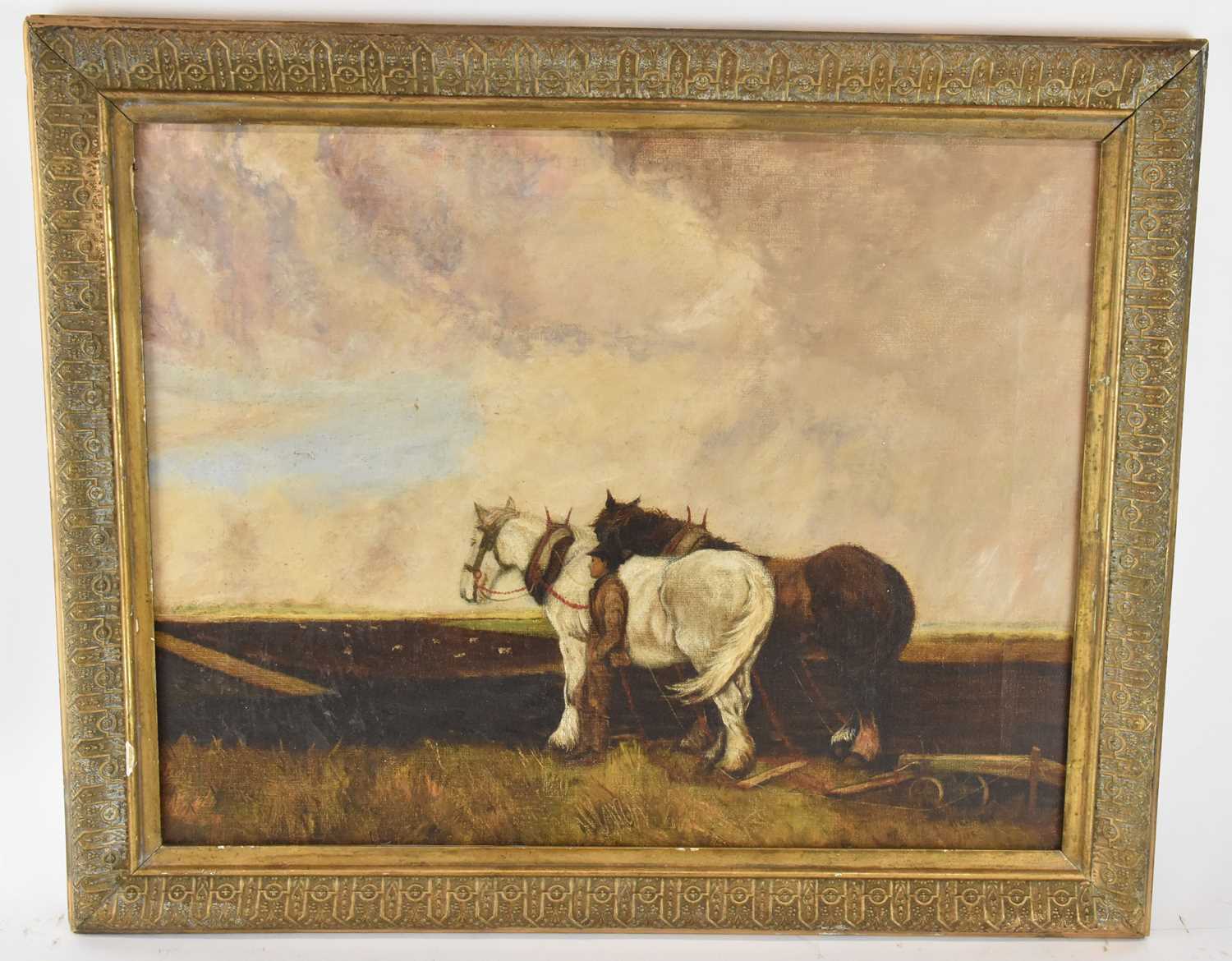 Lot 290 - UNATTRIBUTED; an early 20th century oil on...