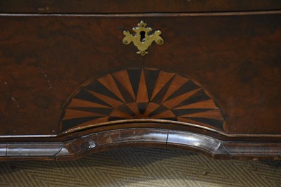 Lot 2247 - An 18th century walnut chest on chest, with...