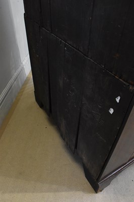 Lot 2247 - An 18th century walnut chest on chest, with...