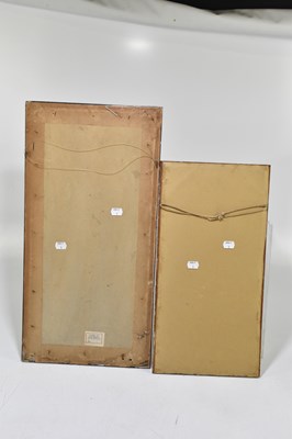 Lot 648 - Five 19th century Chinese tapestry panels