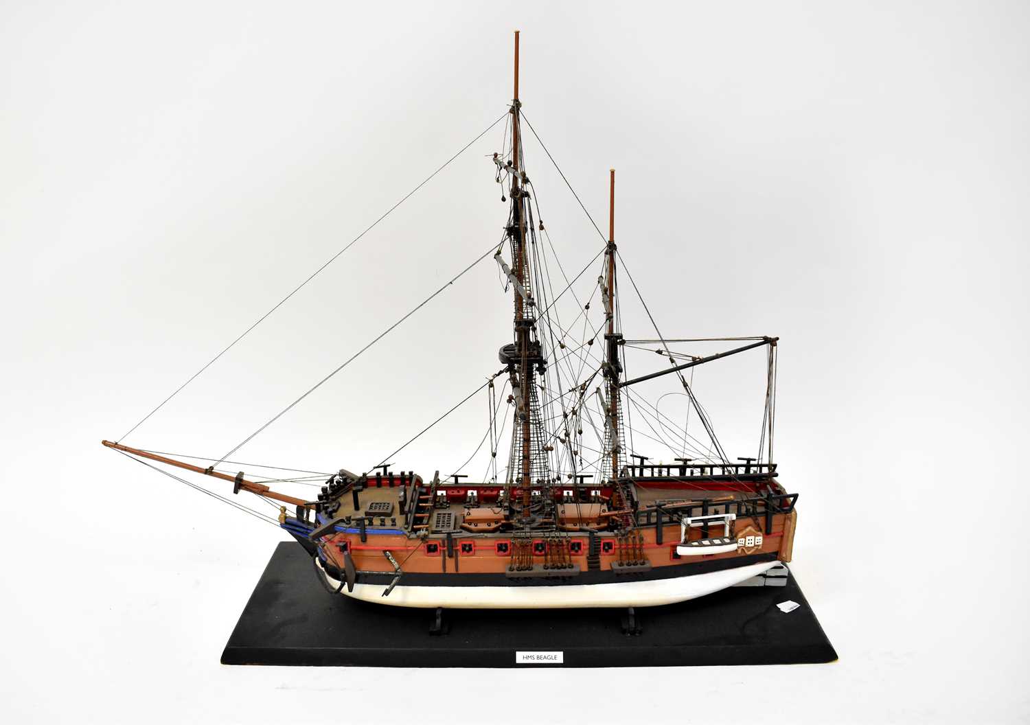 Lot 316 - A scratch-built model of Charles Darwin's