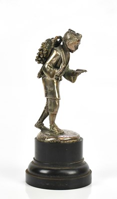 Lot 2357 - A 20th century electro plated Japanese okimono...