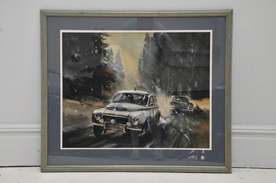 Lot 1352 - DION PEARS (1929-1985); watercolour, motor...