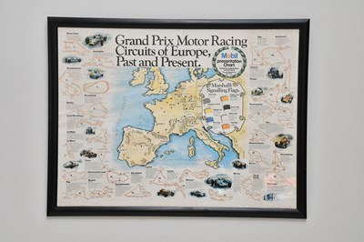 Lot 1362 - MOBIL PRESENTATION CHART; Grand Prix Motor...