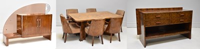 Lot 1007 - ATTRIBUTED TO EPSTEIN; an Art Deco walnut...