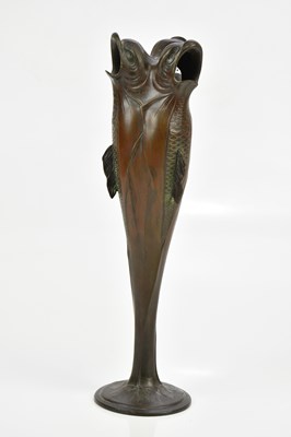 Lot 75 - HERMAN GRADL FOR OSIRIS; a bronzed spelter Art...