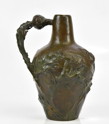 Lot 27 - JEANNE JOZON (1868-1946); a Art Nouveau bronze...