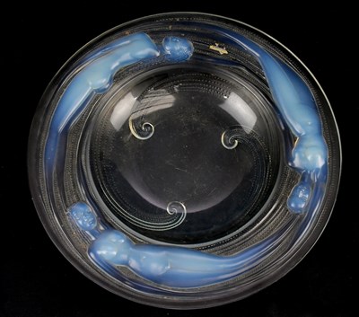 Lot 192 - A. VERLYS; a French Art Deco opalescent and...
