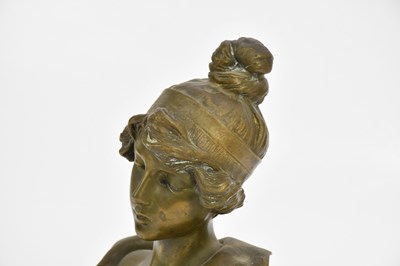 Lot 56 - EMMANUEL VILLANIS (1858-1940); a bronze bust, '...