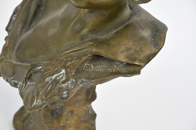 Lot 56 - EMMANUEL VILLANIS (1858-1940); a bronze bust, '...