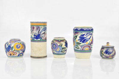 Lot 531 - POOLE POTTERY; a collection of hand painted...