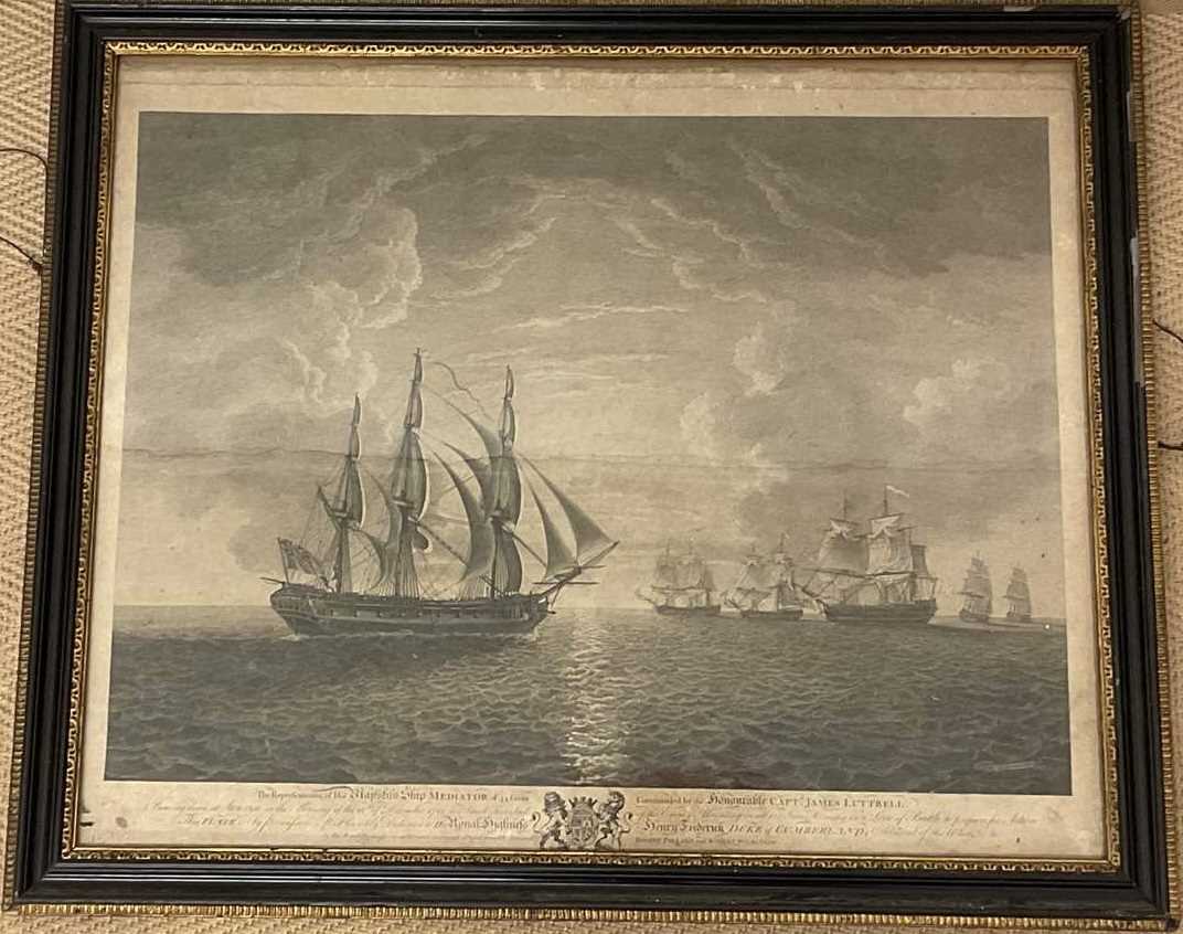 Lot 321 - R POLLARD: framed engraving, His Majesty's...