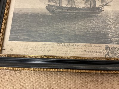 Lot 321 - R POLLARD: framed engraving, His Majesty's...