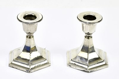 Lot 2557 - A pair of Elizabeth II hallmarked silver...
