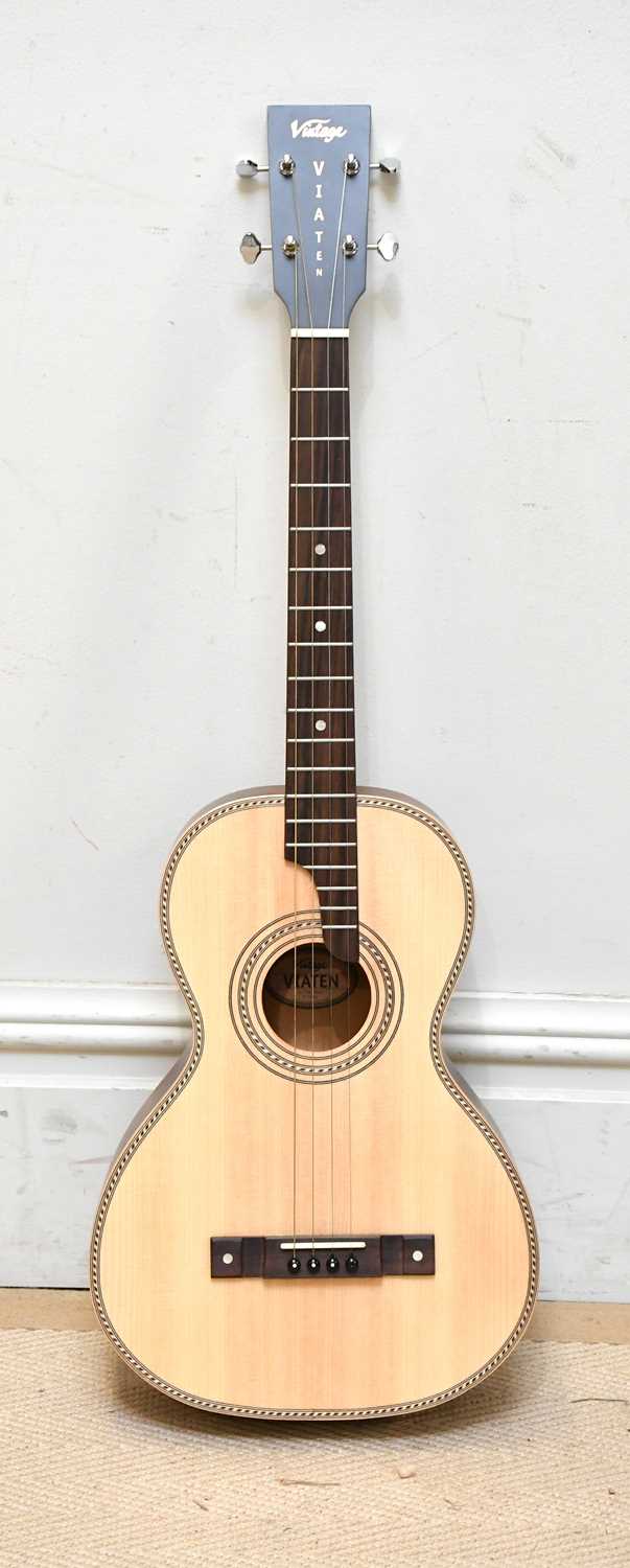 Lot 1070 - VINTAGE; a Viaten Paul Brett tenor acoustic...