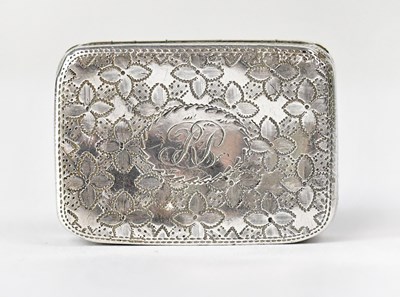 Lot 603 - JOHN SHAW; a George III hallmarked silver...