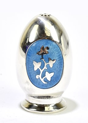 Lot 2553 - MEKA; a Danish silver and enamel pepperette...