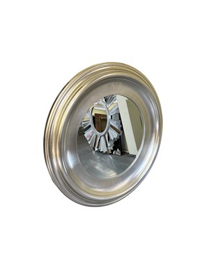 Lot 22 - A modern circular porthole type wall mirror,...