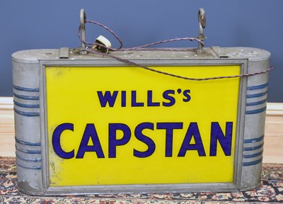 Lot 17 - WILL'S CAPSTAN; a vintage painted metal and...