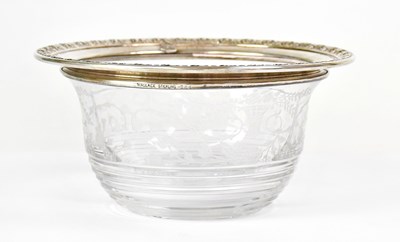 Lot 593 - WALLACE & SONS; an American two-section glass...
