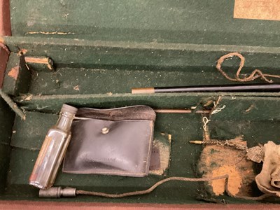 Lot 70 - A double locking gun cabinet with one key, 135...