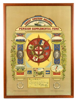 Lot 70 - GREAT EASTERN RAILWAY; a late 19th century...