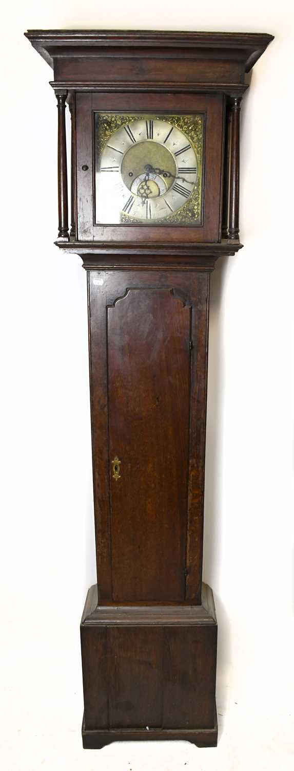 Lot 1513 - JAMES, WHITEHURST; an 18th century oak cased eight day longcase clock