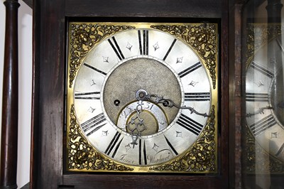 Lot 1513 - JAMES, WHITEHURST; an 18th century oak cased eight day longcase clock