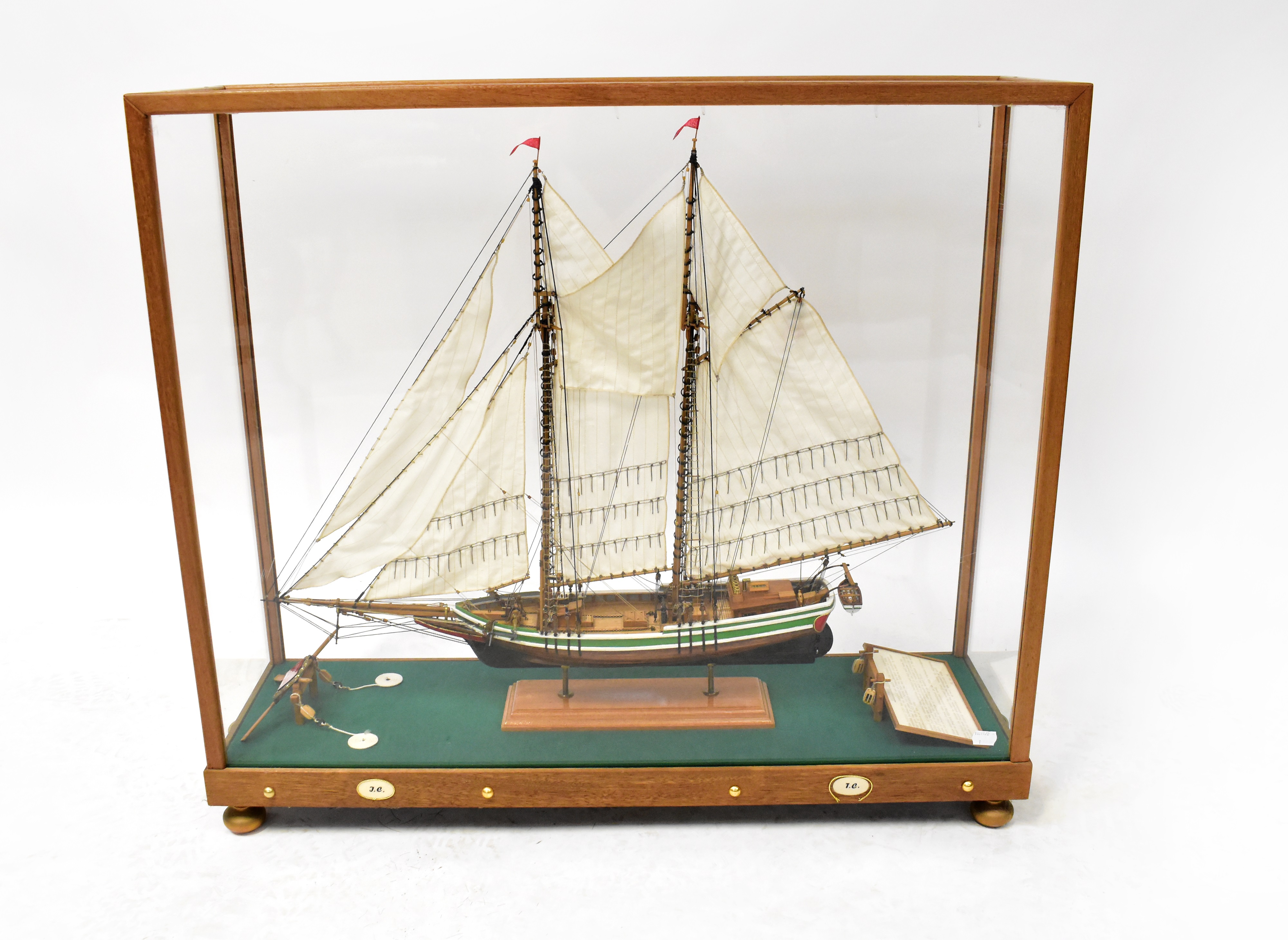 Lot 320 - A scratch-built schooner of HMS Flying Fish