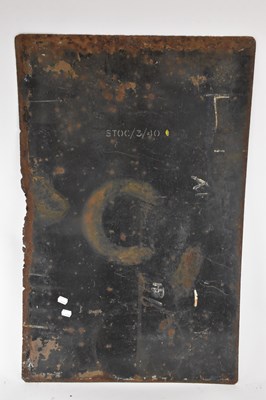 Lot 295 - A vintage enamelled advertising sign, 'Lyons...