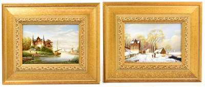 Lot 374 - JENNY MEYER (DUTCH, born 1942); a pair of oils...