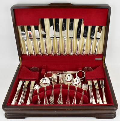 Lot 823 - FLEXFIT; a fifty-eight piece silver plated...