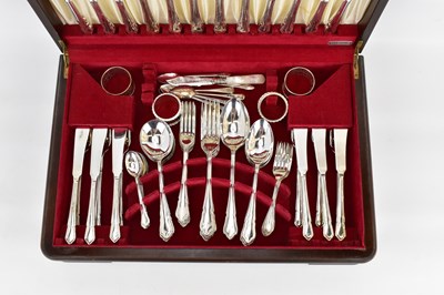 Lot 823 - FLEXFIT; a fifty-eight piece silver plated...