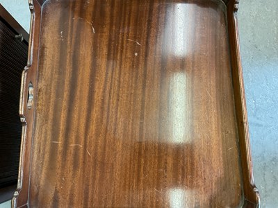 Lot 6 - A pair of reproduction mahogany Georgian style...