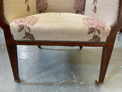 Lot 43 - An Edwardian mahogany and satinwood...