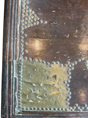 Lot 28 - A 19th century African hardwood Zanzibar chest,...