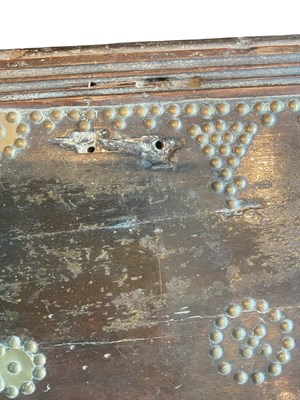 Lot 28 - A 19th century African hardwood Zanzibar chest,...