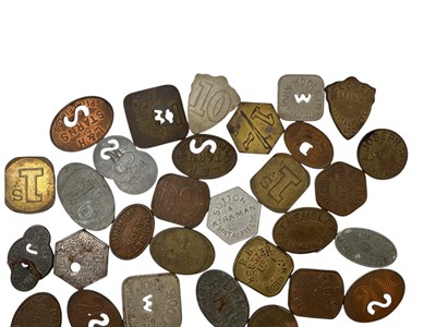 Lot 355 - A group of unusual green grocer's tokens,...