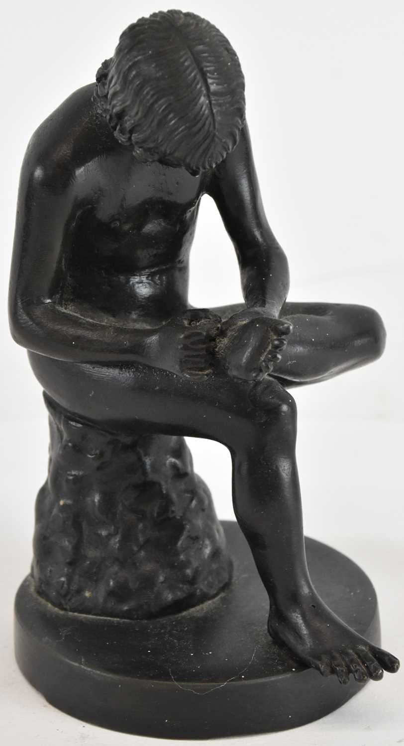 Lot 761 - AFTER THE ANTIQUE; a small circa 1900 bronze...