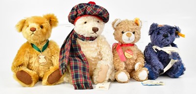 Lot 443 - STEIFF; four collectors' bears, comprising...