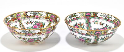 Lot 652 - Two Cantonese Famille Rose bowls