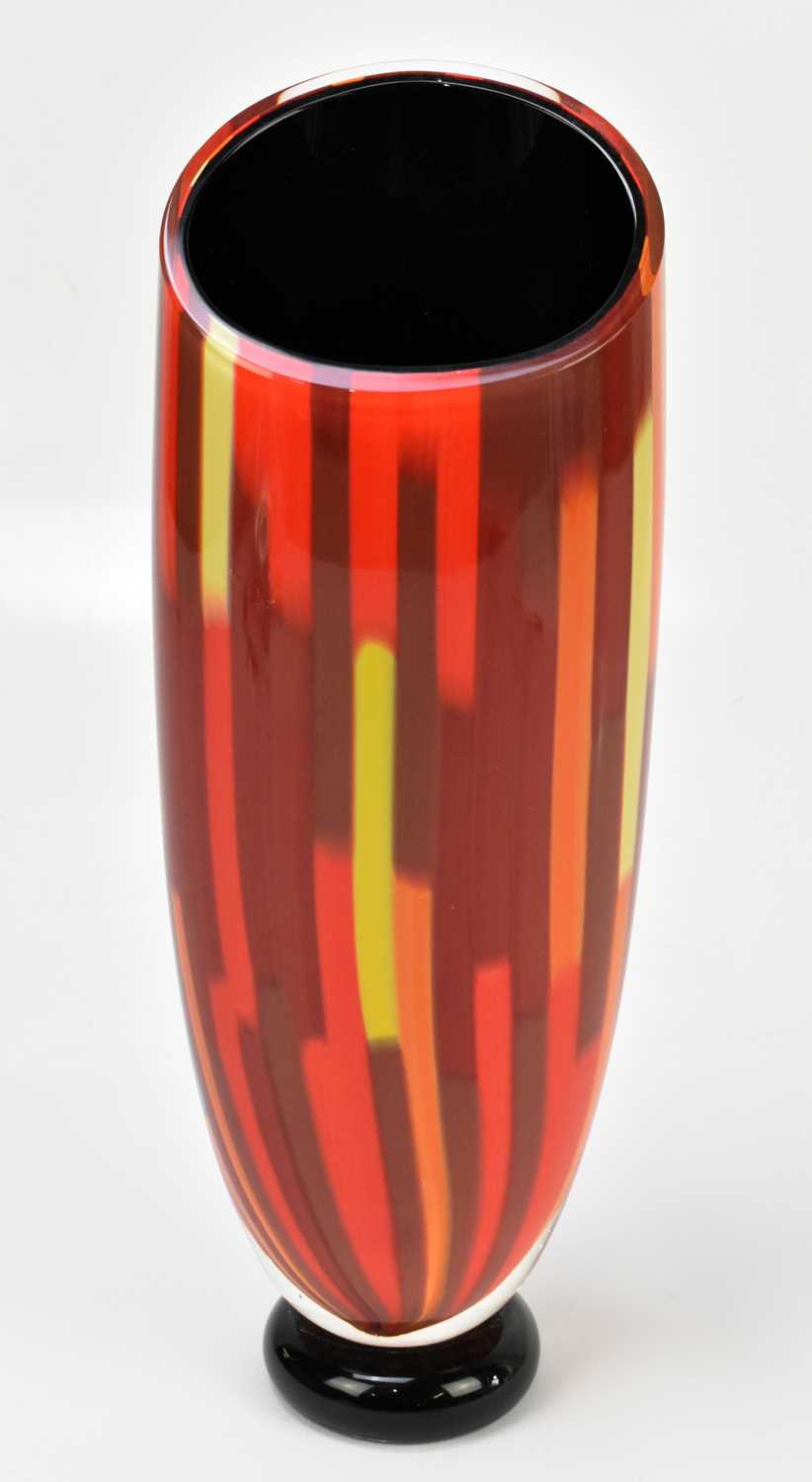Lot 848 - SEGUSO VIRO; an Italian mottled glass vase on...